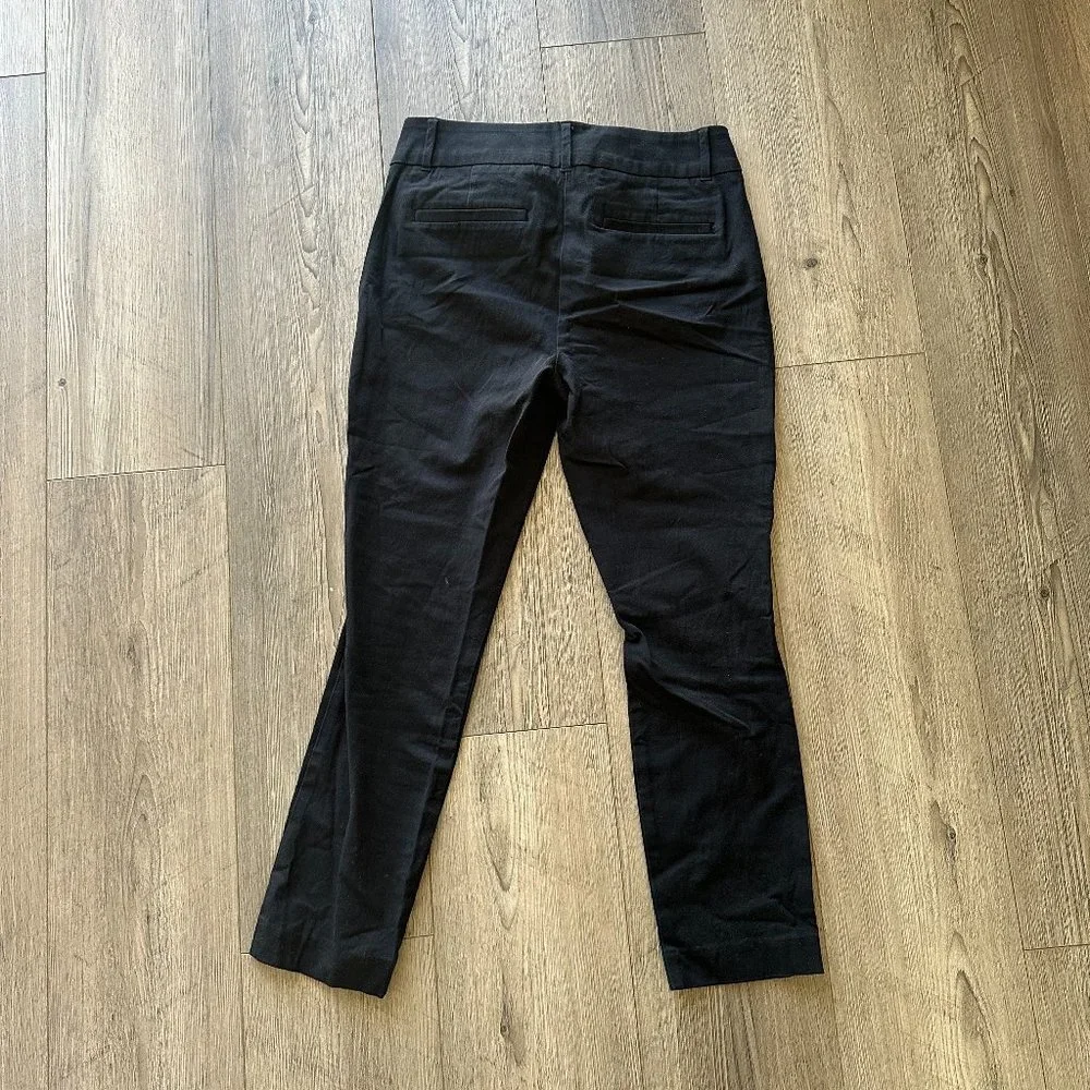 Skinny Ankle Dress Pants Black Size 6 LOFT